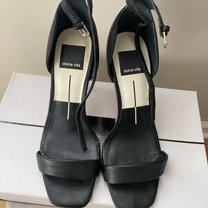 Dolce Vita Black Heeled Sandals